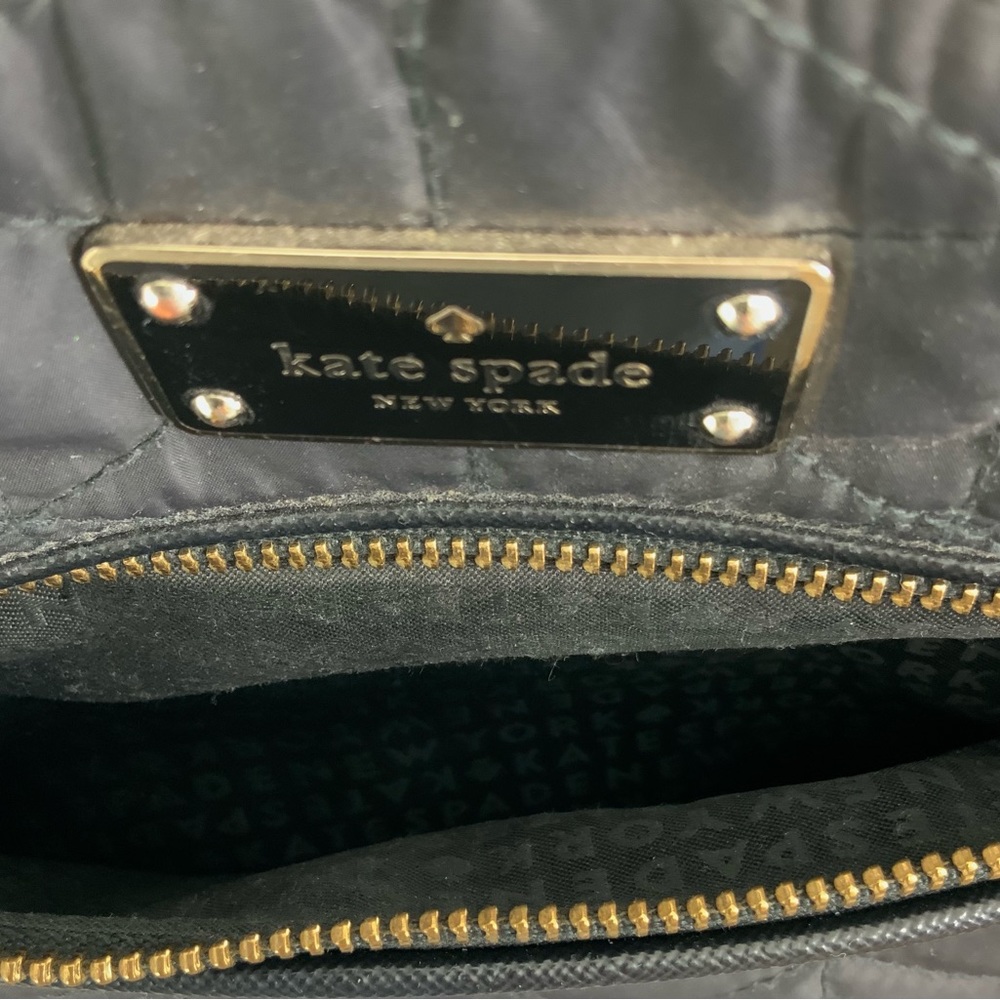 KATE SPADE Black Wilson Road Quilted Dessi Bag Crossbody Handbag Purse - Picture 11 of 15